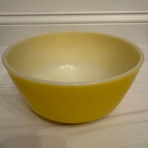 Vintage Yellow Anchor Hocking Mixing Bowl No. 458